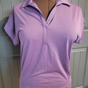 Short sleeve purple top